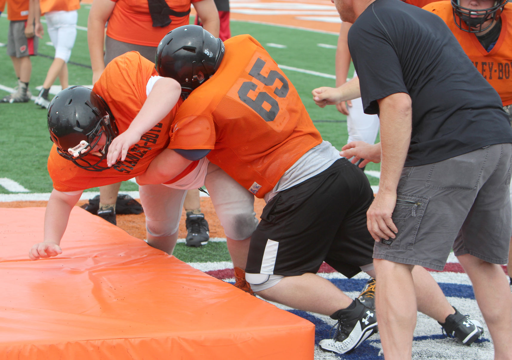 Stanley-Boyd football practice 8-12-19